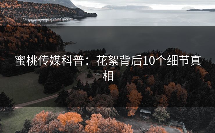 蜜桃传媒科普：花絮背后10个细节真相